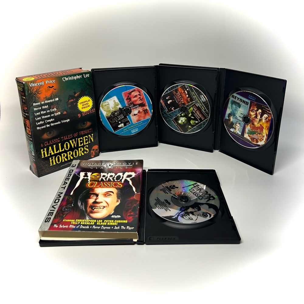 Halloween Horrors 9 Classics DVDs Lucifer Complex & Beyond Bermuda Triangle RARE